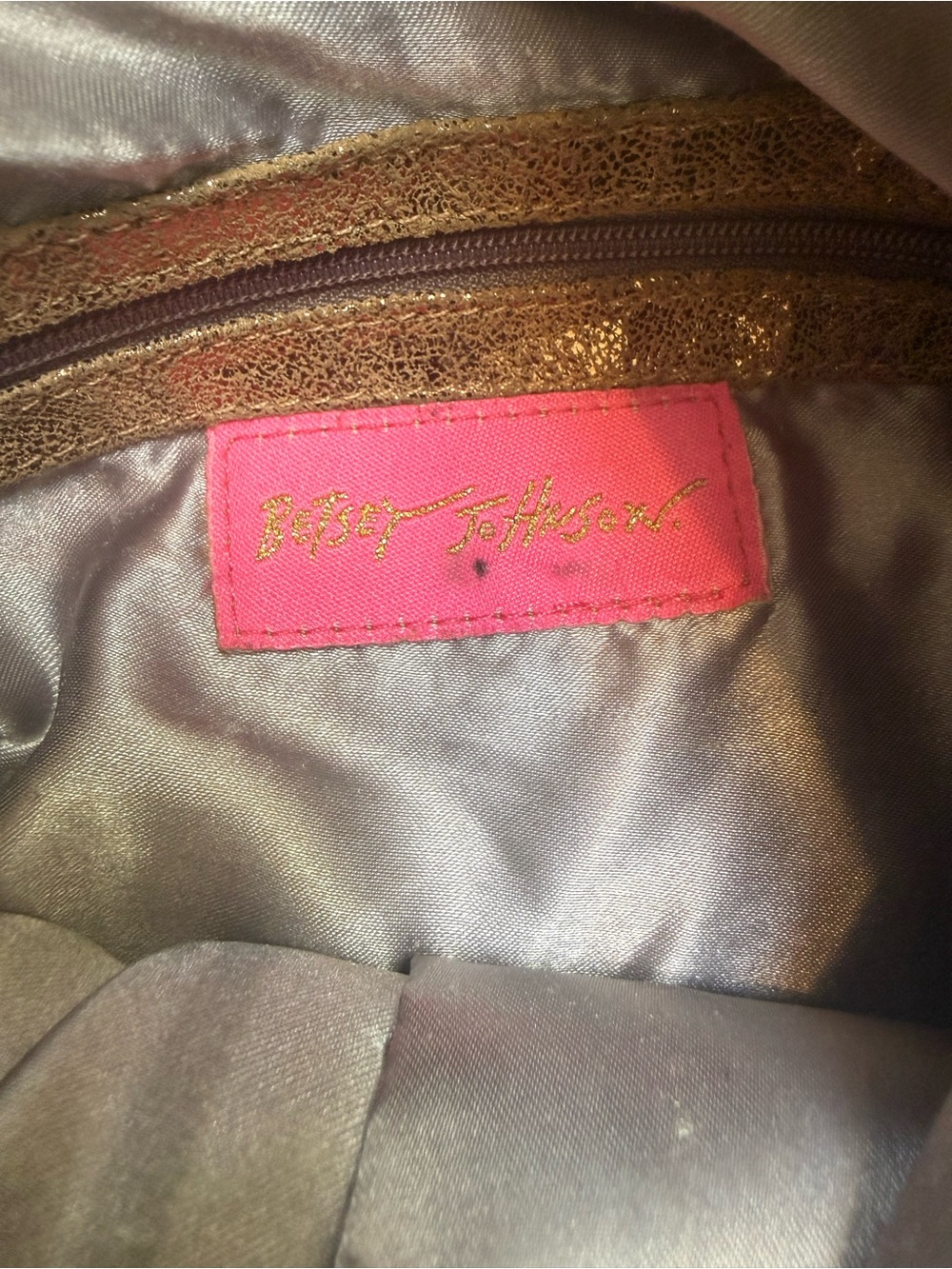 Y2K Betsey Johnson Butterfly Embellished Tapestry Hobo Bag - Picture 7 of 7